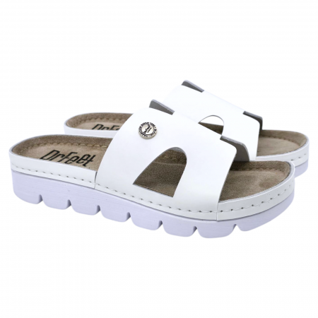 Papuci Dr Feet 9000 alb - dama [1]