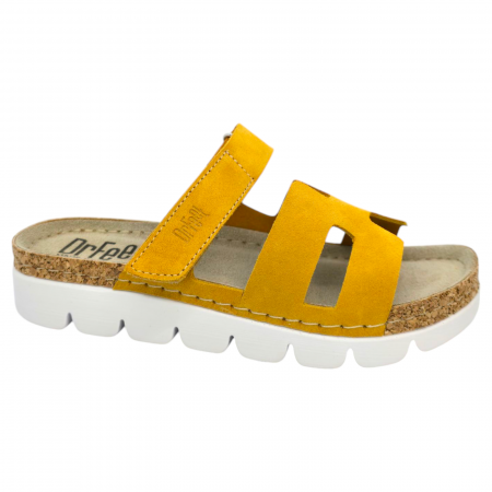 Papuci damă - Dr Feet - Papuci Dr Feet 9018 galben mustar - dama
