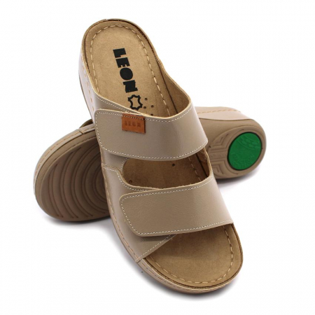 Papuci medicali Leon 931 cappucino - dama [3]