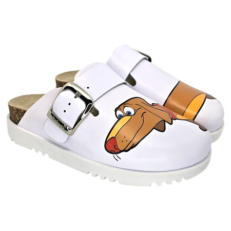 Saboți medicali damă - Dr Feet - Saboti medicali Dr Feet 16202 Spirit the dog - dama