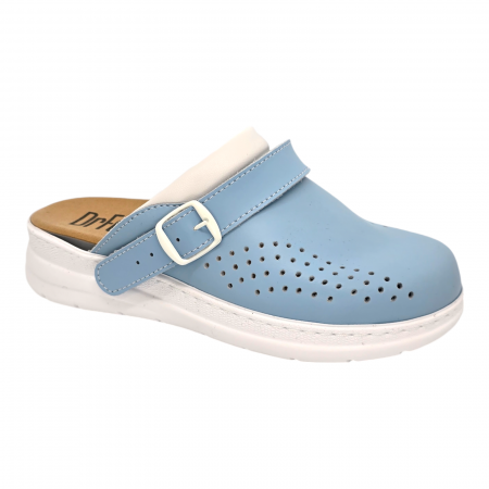 Saboți medicali damă - Dr Feet - Saboti medicali Dr Feet 5046 albastru deschi - dama