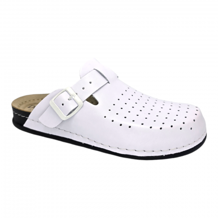Saboți medicali bărbați - Dr Feet - Saboti medicali Dr Feet 8001 alb - barbati
