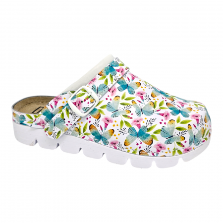 Saboți medicali damă - Dr Feet - Saboti medicali Dr Feet 9010 fluturasi - dama