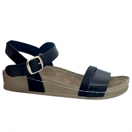 Încălțăminte cu talpă ortopedică - Sandale Doss 541negru - dama