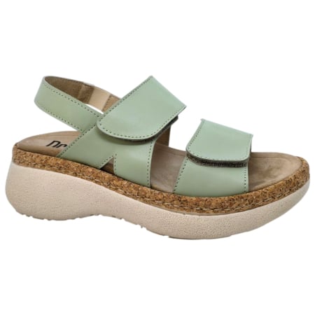 Încălțăminte cu talpă ortopedică - Sandale Dr Feet 21002 verde menta - dama