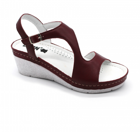 Sandale dama - Leon Klompe - Sandale Leon 1050 bordo - dama