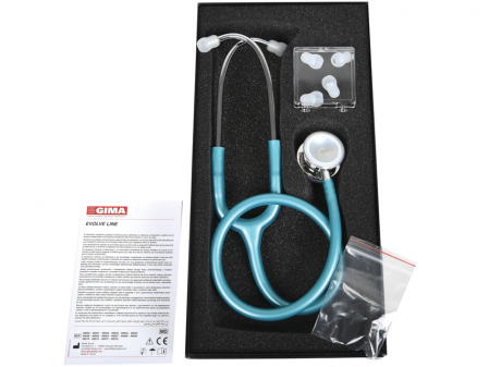 Stetoscop Evolve teal green - shiny head edition [2]