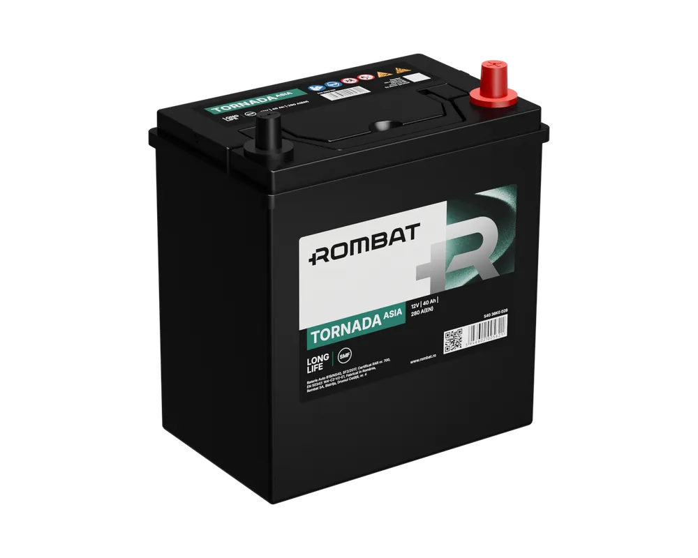 Rombat Tornada Asia 40Ah 280A (Dreapta -) [2]