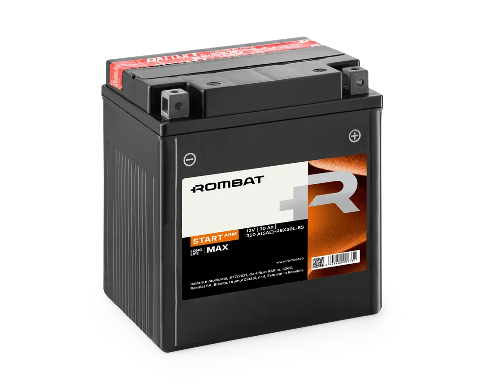 BATERIE MOTO  12V-30AH 350A  Start AGM RBX30L-BS [1]