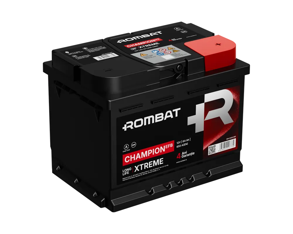 Sistem Start-Stop - CHAMPION 12 V - 64 AH 650A