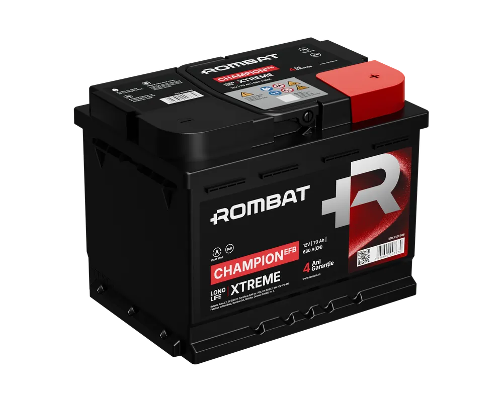 Sistem Start-Stop - CHAMPION 12 V - 70 AH 680A