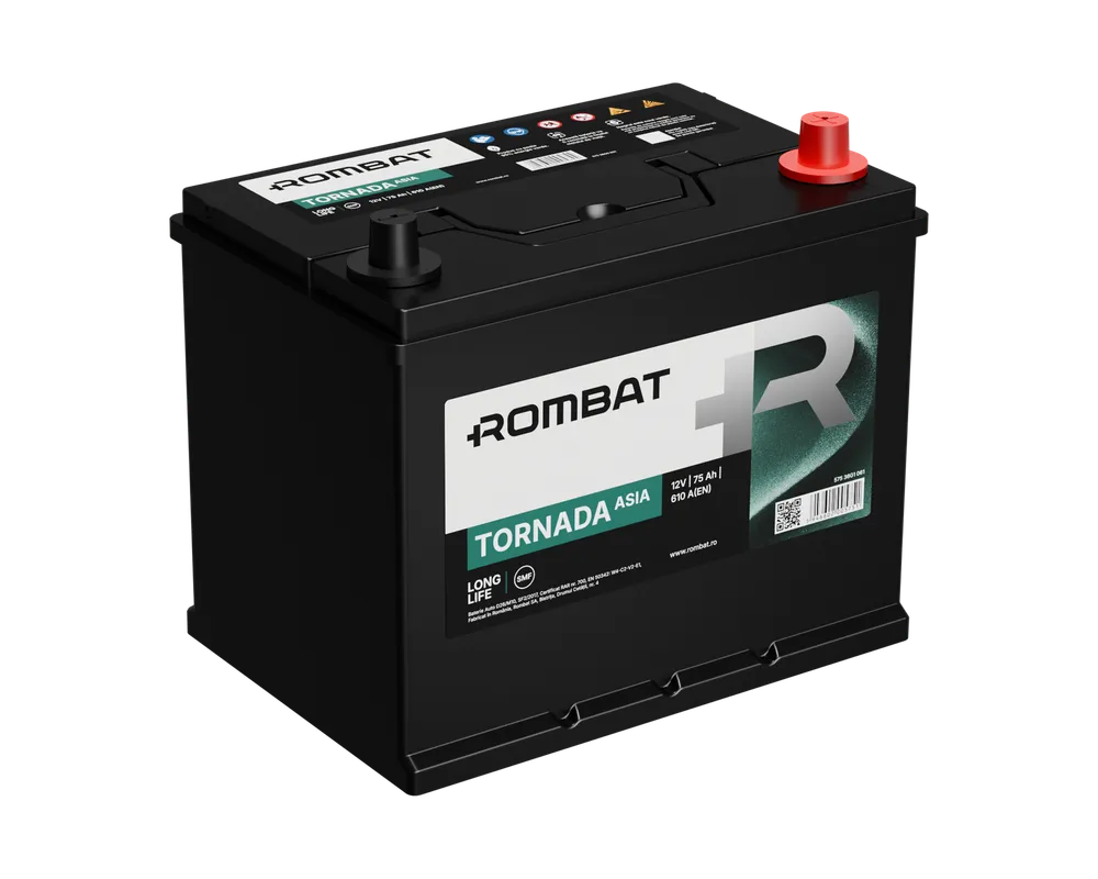 Auto - Rombat Tornada Asia 75Ah 610A