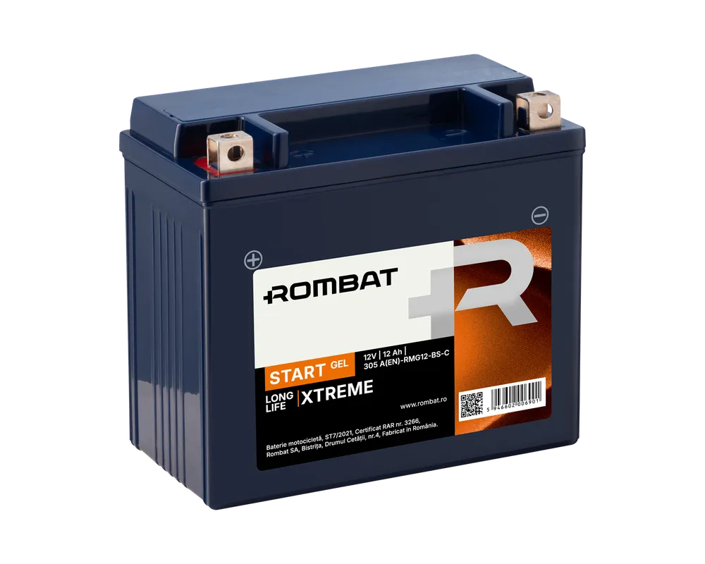 Moto - BATERIE MOTO  12V-12AH 180A  Start Cu Gel  RMG12-BS-C