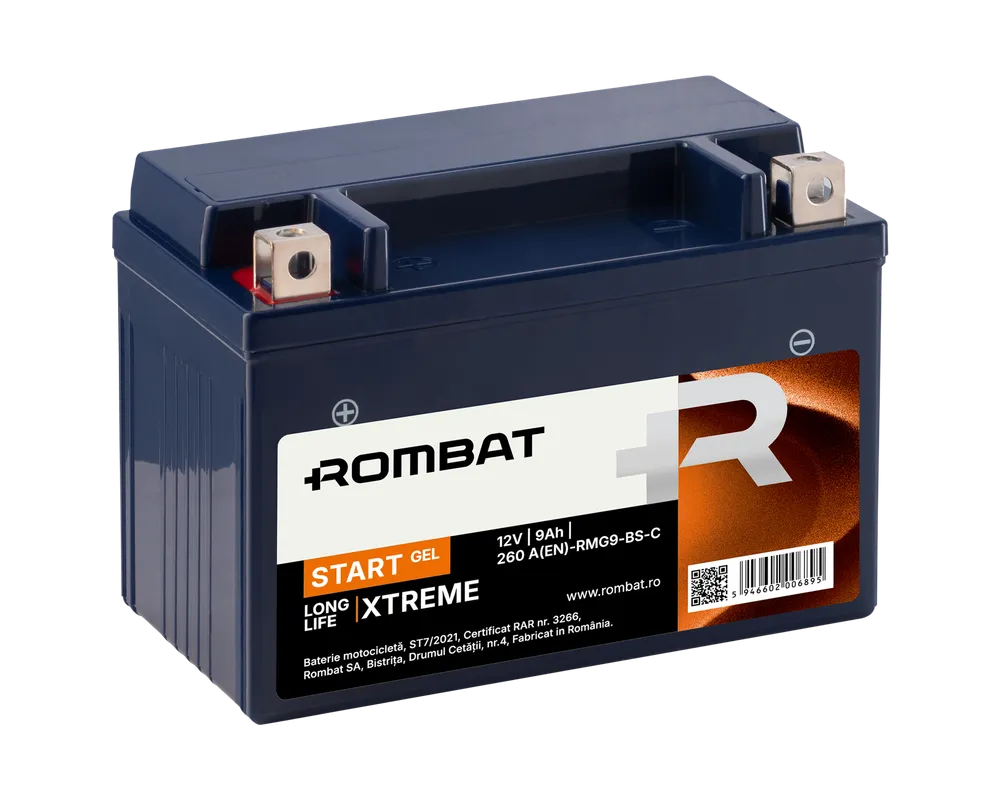 Moto - BATERIE MOTO  12V-9AH 145A  Start Cu Gel  RMG9L-BS-C