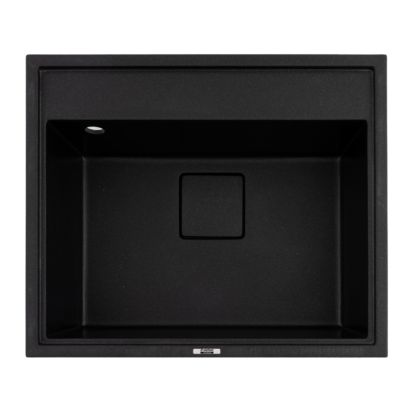 Instalatii sanitare - Chiuveta de bucatarie Elefant Premium SHERLIT, Negru metalic 600x500 mm