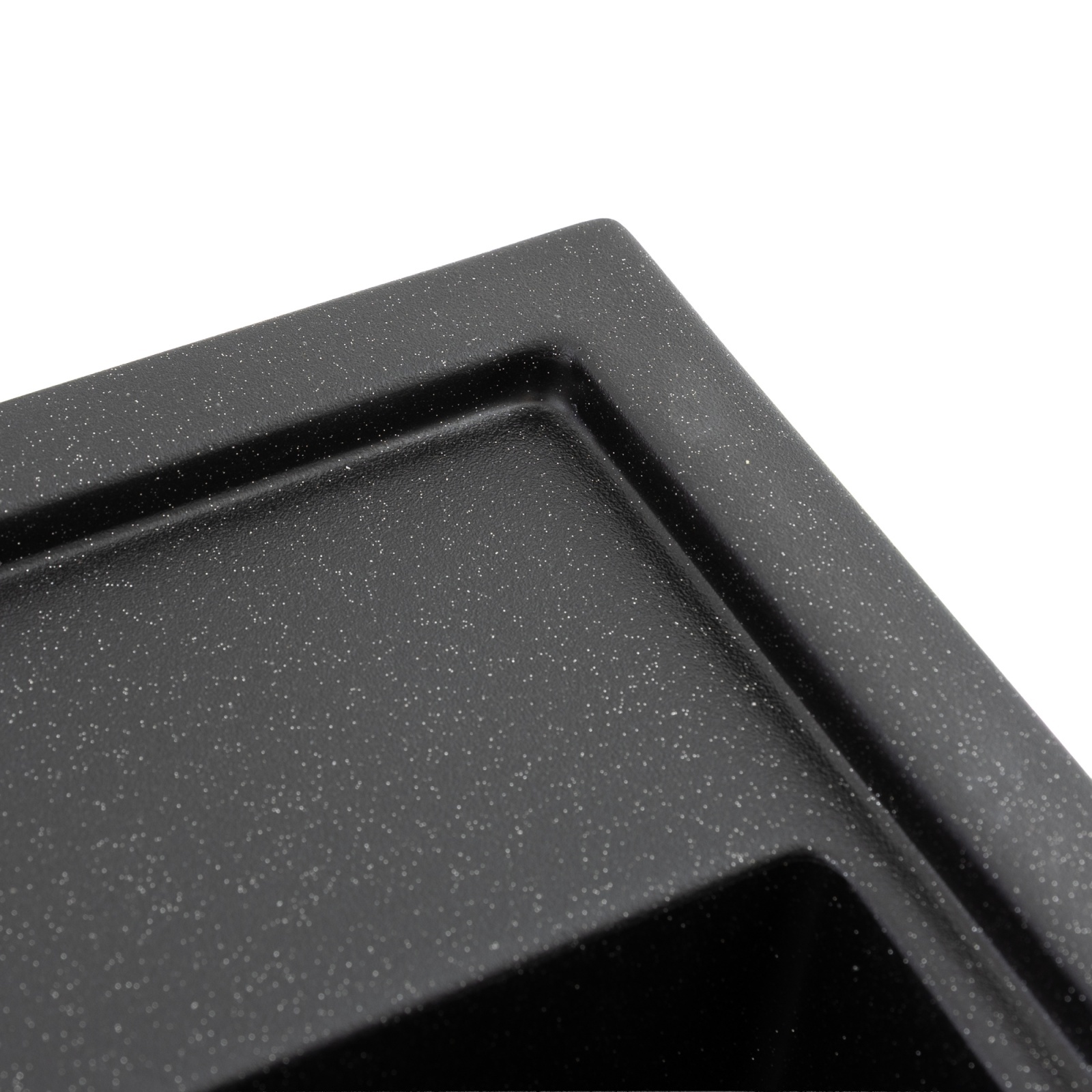 Chiuveta de bucatarie Elefant Premium SHERLIT, Negru metalic 600x500 mm [5]