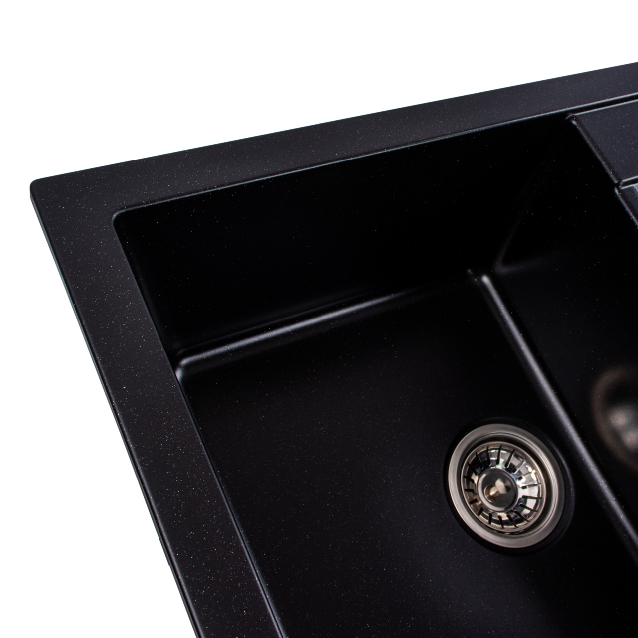 Chiuveta de bucătărie Elefant Premium Troya 7850 , Negru metalic 776x496 mm [6]