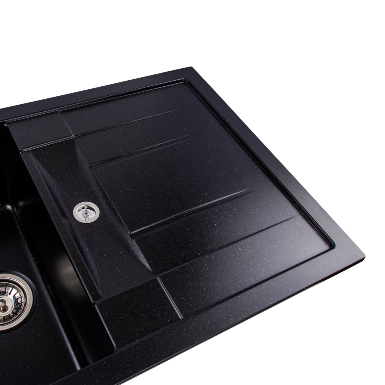 Chiuveta de bucătărie Elefant Premium Troya 7850 , Negru metalic 776x496 mm [5]