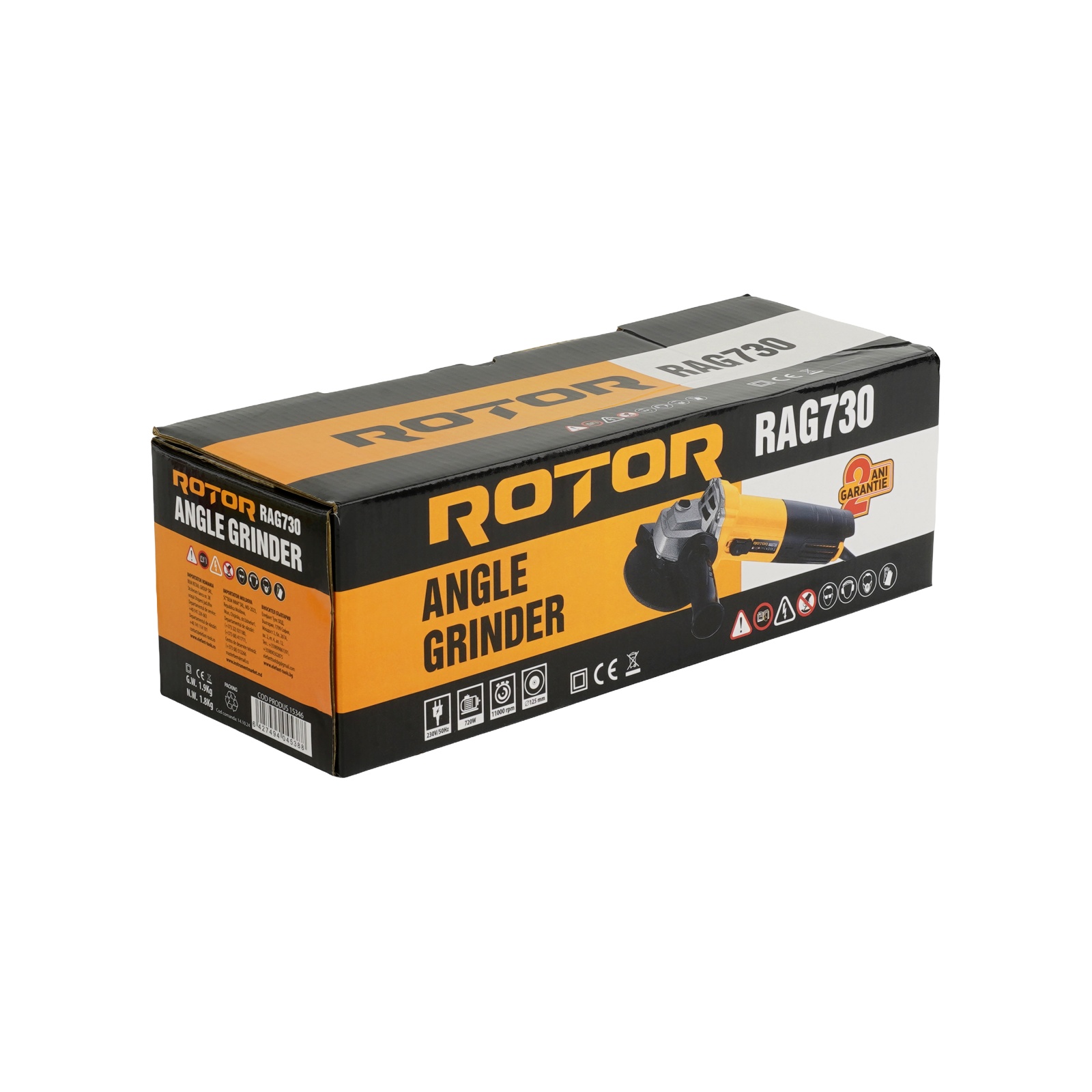 Flex polizor unghiular RAG730 ROTOR 720W, 11.000 rot/min ,Diametru disc: 125 mm [3]