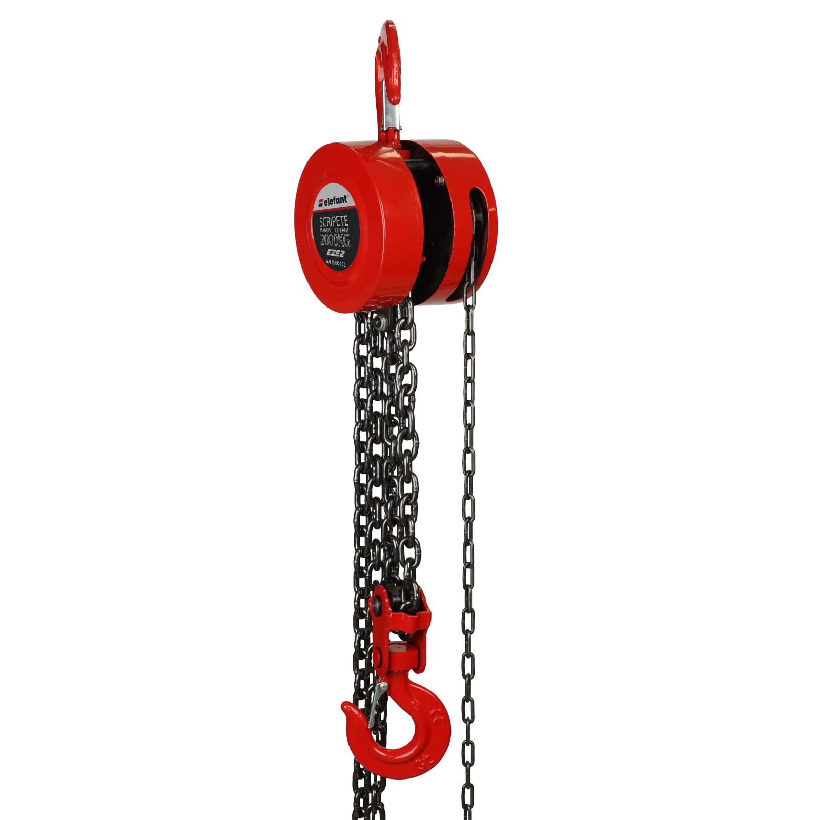Macara manuală 2000 kg cu lanț 3 m ELEFANT EZS-2 [2]