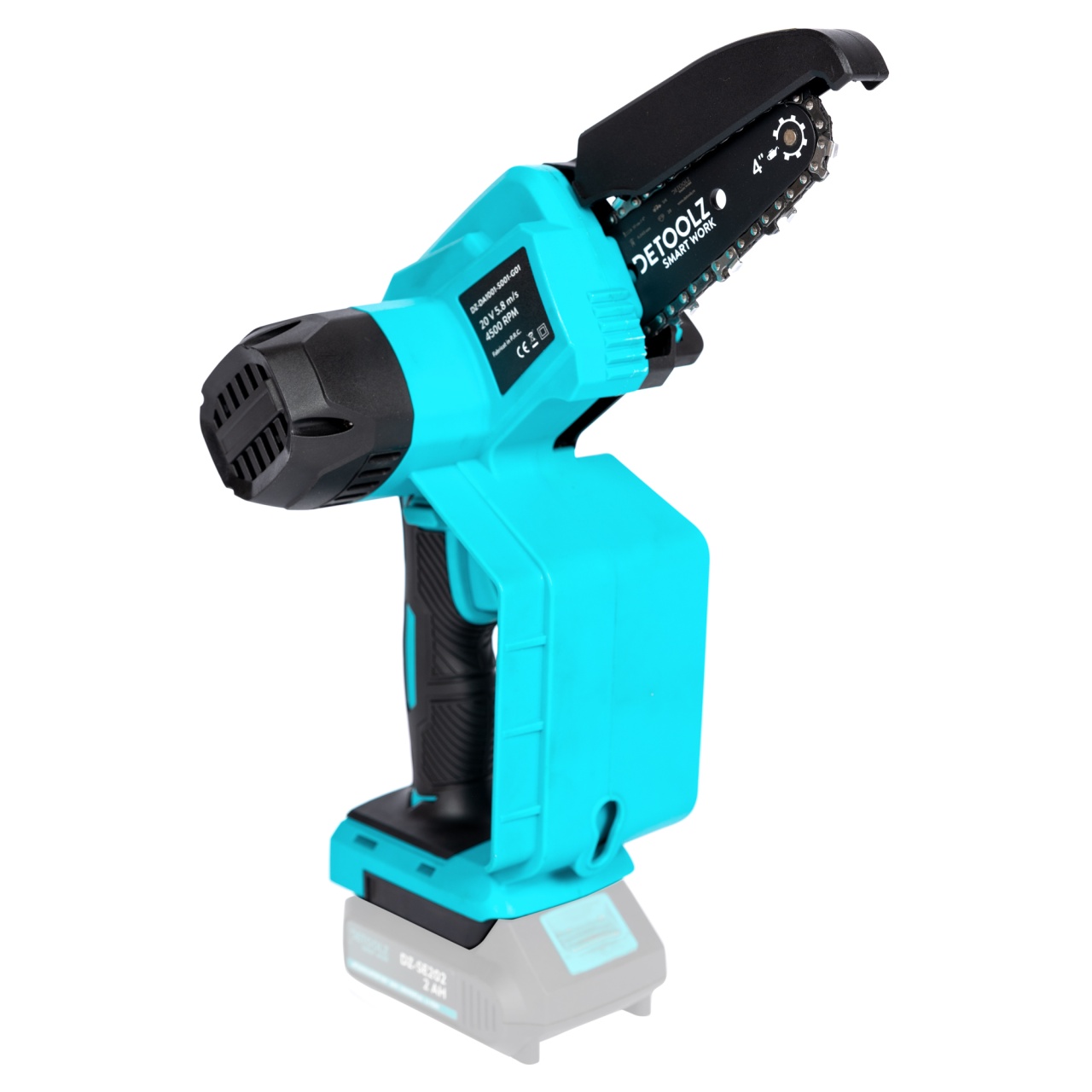 Mini drujba pe acumulator, inclinata, Detoolz 20V [7]