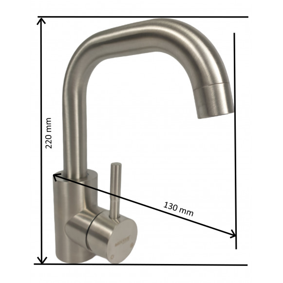 MIXXUS SUS-001-G baterie lavoar din otel inoxidabil [1]