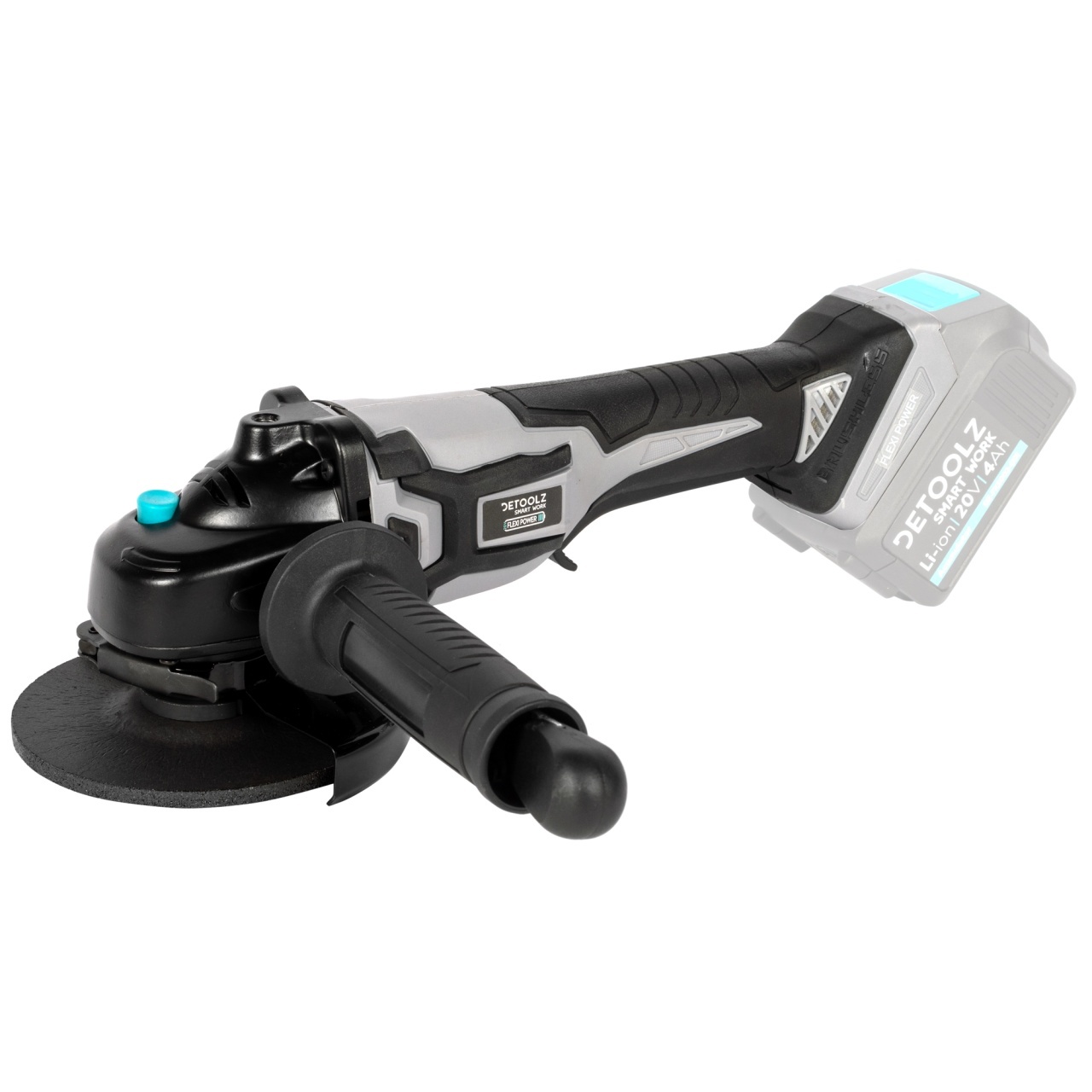 Fara categoriee - Polizor unghiular Detoolz 20V, diametru disc Ø125, motor fara perii