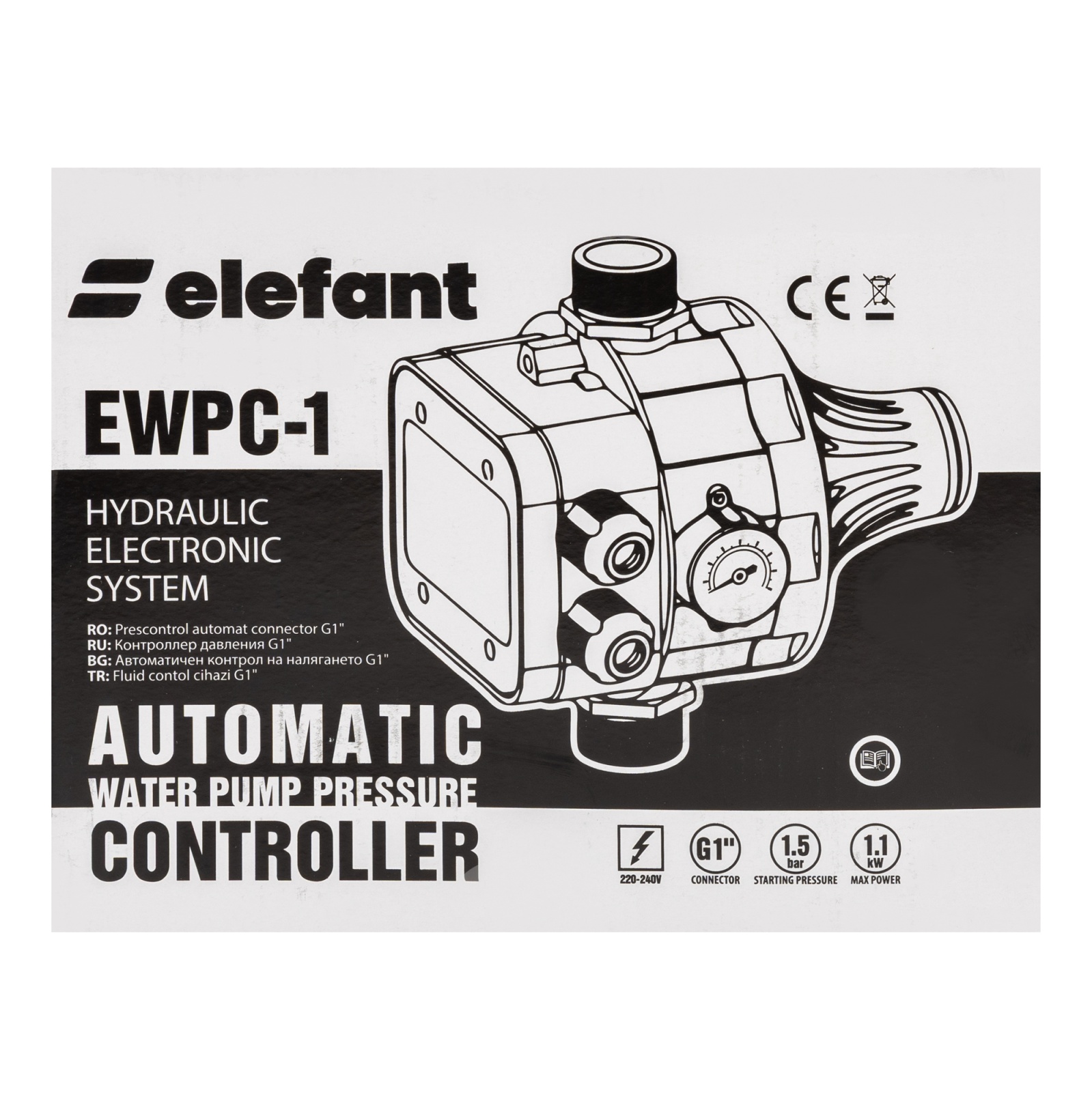 Prescontrol automat EWPC-1, 1.1KW, 1.5 bar, Elefant [4]