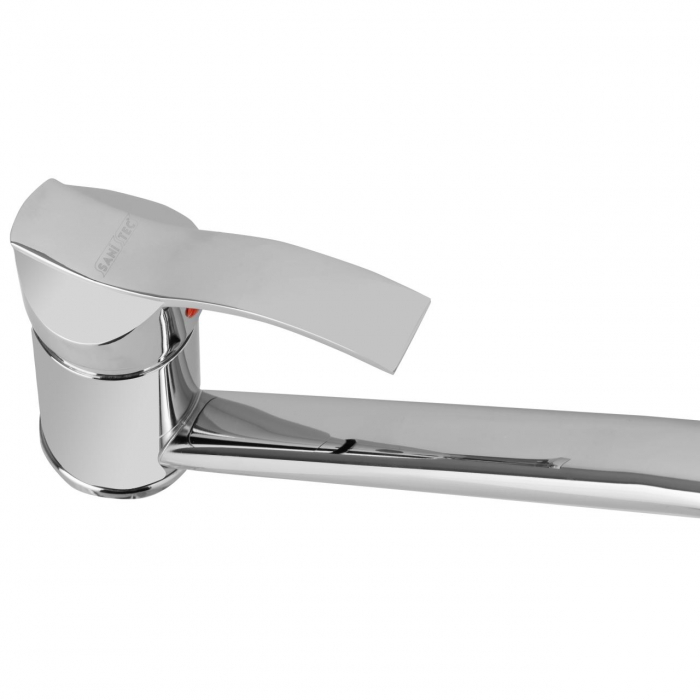 Baterie pentru bucatarie Sanitec SN0001, 180mm, Monocomanda, Argintiu [2]