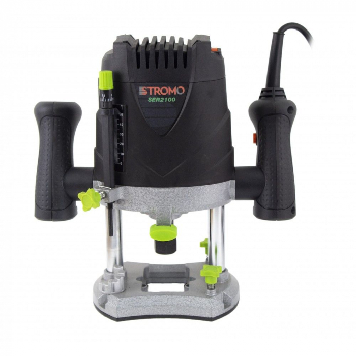 Masina frezat electrica STROMO SER2100, router lemn, 1200W, 30000 rpm + set accesorii [2]