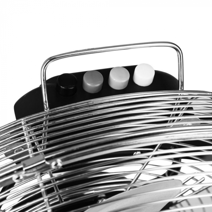 Ventilator pentru podea/birou Hausberg HB-5900, 90W, 3 viteze, Argintiu [2]