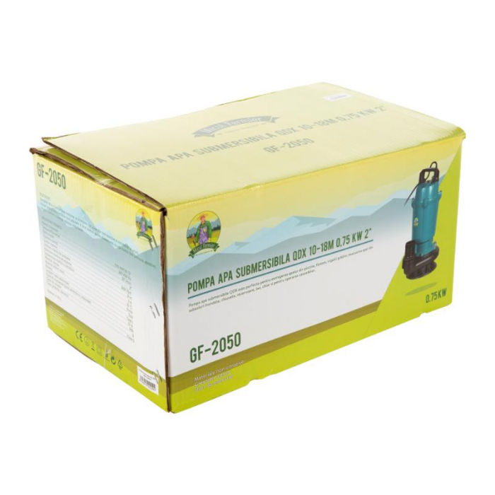 Pompa apa submersibila, Micul Fermier, QDX10-18M 0.75KW 2, 750w, 167l/min, bobinaj cupru [3]