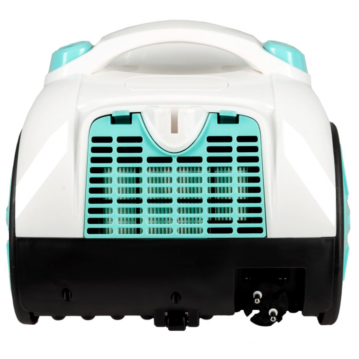 Aspirator fara sac Hausberg HB-2005VR, 700W, Capacitate 3L, Alb/Verde [3]