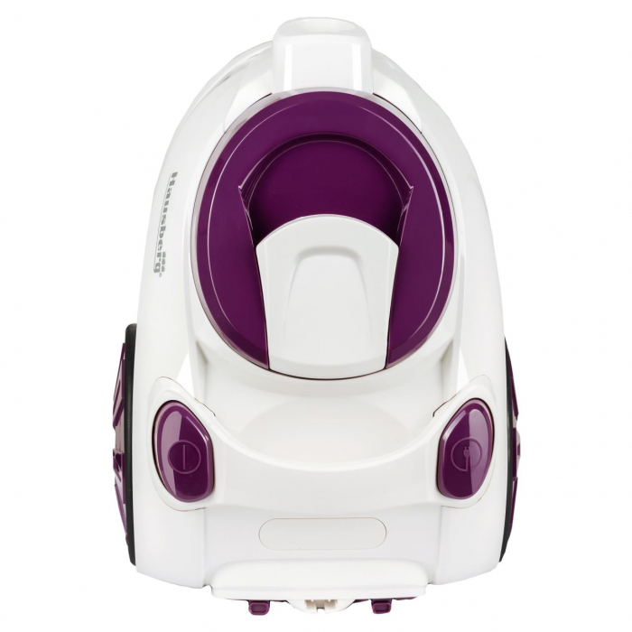 Aspirator fara sac Hausberg HB-2005MV, 700W, Capacitate 3L, Alb/Mov [4]