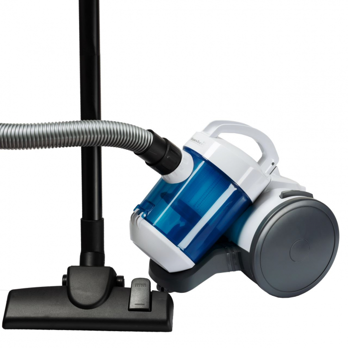 Aspirator fara sac Hausberg HB-2040BL, 1000W, 1.2L, Alb/Albastru [2]