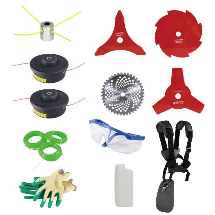 Motocositoare MegaGarden MGD 9600 Profesional, Accesoriu fierastrau, 7.8CP, 14 accesorii incluse, benzina 2 timpi, 12.000RPM [6]