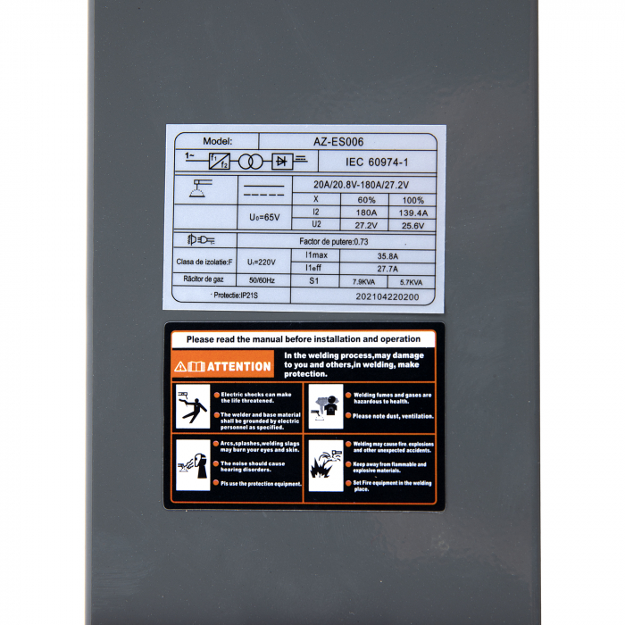 Aparat de sudura tip invertor Almaz AZ-ES006, TB 250S, Afisaj digital, accesorii incluse [4]
