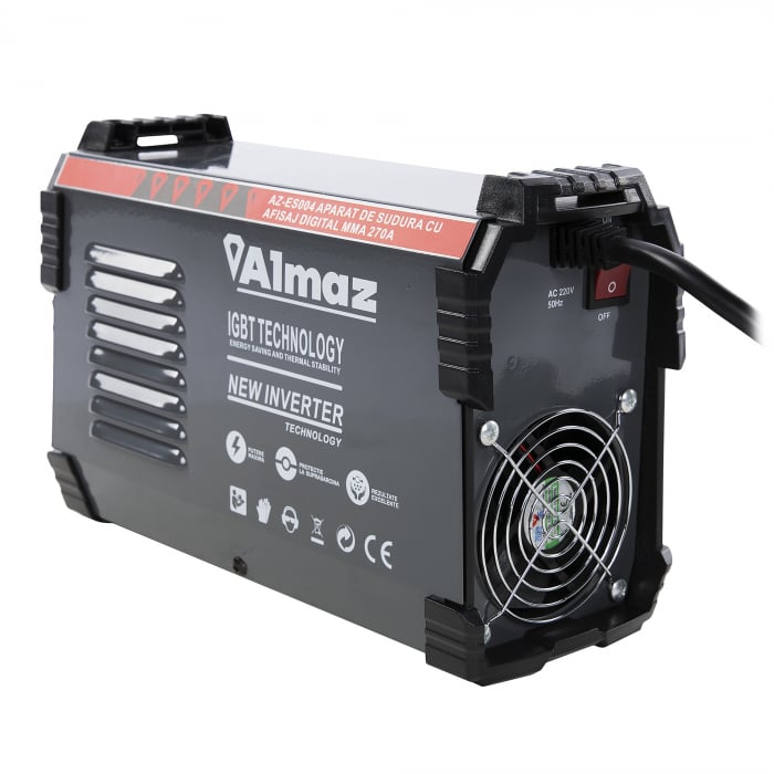 Aparat de sudura tip invertor Almaz AZ-ES004, MMA270, Afisaj digital, accesorii incluse [3]