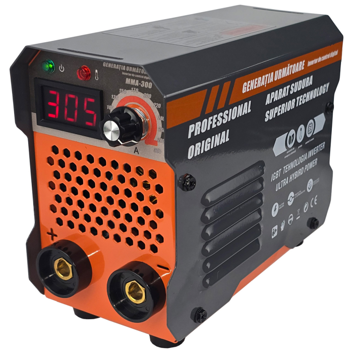 Pachet Aparat de sudura ( Invertor ) Ural MMA 300, Ochelari automati, 4 x Magneti suporti, 1kg electrozi, Cablu 3m, Afisaj Digital, Next Generation [3]