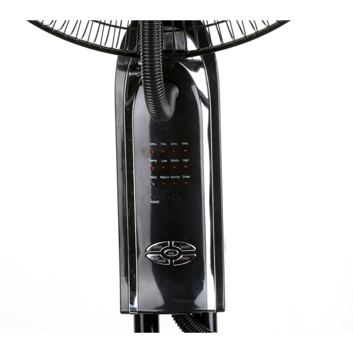 Ventilator Hausberg HB5600NG, 90W, Pulverizare apa/ Umidificare, 300 ml/h, 3 viteze, Timmer, Telecomanda, Negru [6]