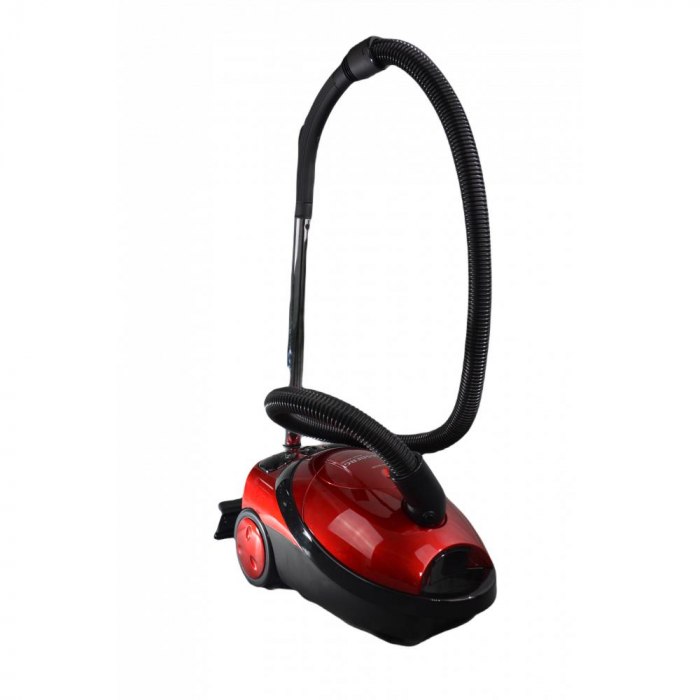 Aspirator Hausberg HB-2850NG, 1600-2000W, Capacitate 3L, Negru/Rosu [2]