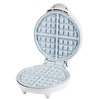 Aparat waffe Hausberg HB-3562, 4 compartimente, 1100-1300W, Inox, Alb [3]