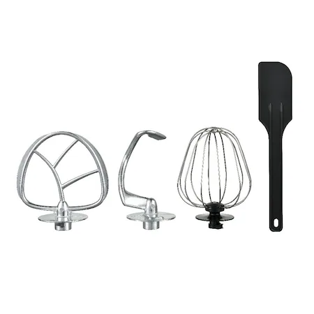 Mixer cu bol, blender, tocator Voltz V51115BS, 1900W, 6 viteze, Bol inox 6.5L, Tel/Carlig/Paleta/Spatula, Rosu [6]