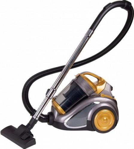 Aspirator fara sac hausberg hb-2820au, 2200w, 4.5l, negru auriu