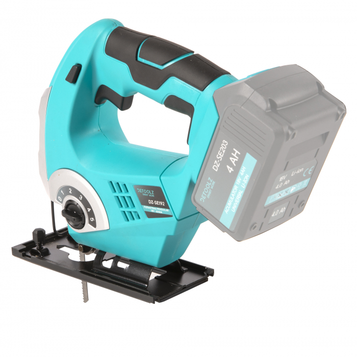 Fierastrau pendular Detoolz DZ-SE192, 18V, 14 mm, 0÷2600rpm, cu perii, pe acumulator (fara acumulator si incarcator incluse) [2]