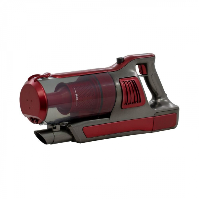 Aspirator vertical 2in1 Hausberg HB-2026RS, 120W, 2 viteze de lucru, Negru/Rosu [2]