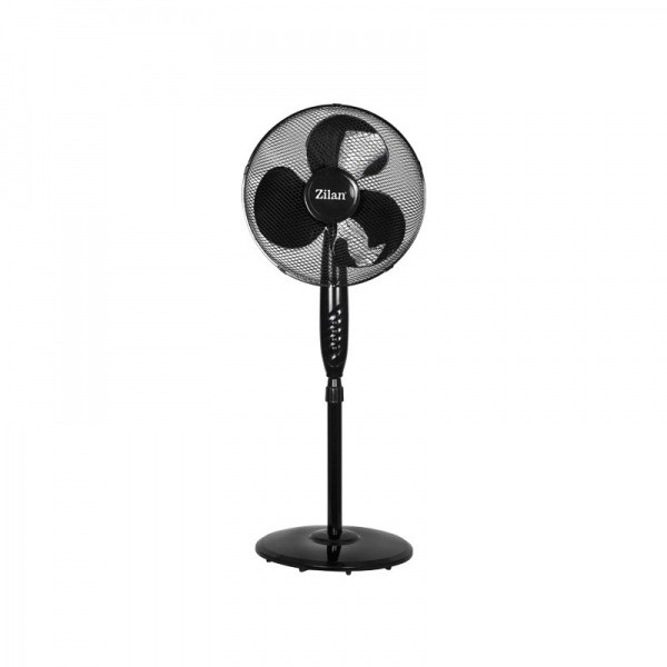Ventilator Floria ZLN2324, 40W, Diametru 40cm, 3 Viteze, cu picior, Negru