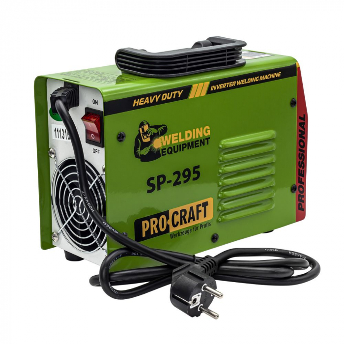Invertor Sudura Procraft SP 295 Heavy Duty, Masca automata cu cristale lichide, 295A, Diametru electrod 1. -4.0 mm [5]