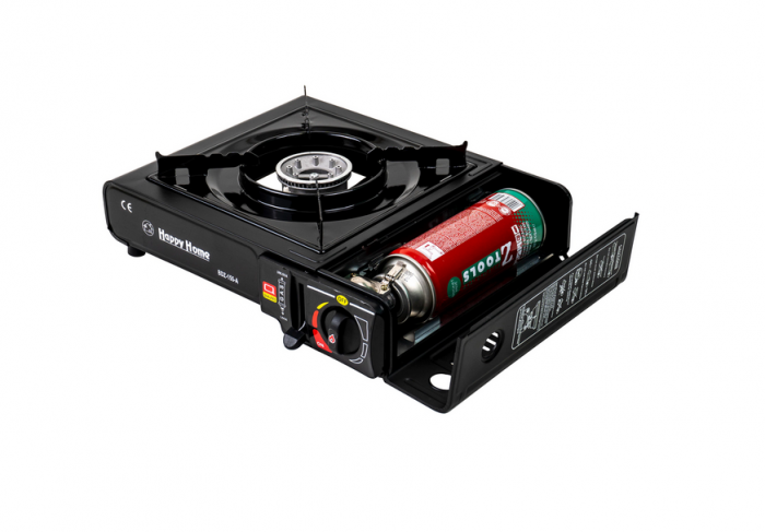 Aragaz portabil pentru camping Happy Home, 1 ochi, 1600W [2]