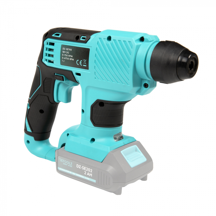 Ciocan rotopercutor detoolz dz-se190, sds+, 18v, 1j, 4750bpm, cu perii
